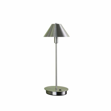 CLING 17.5 in. Ryder G-9 LED Table Lamp, Silver Brushed Nickel CL2144849